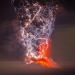Lightning engulfs a volcanic eruption by Francisco Negroni
