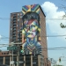 David Bowie painted on the side of a building in Hoboken, NJ