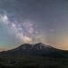 The Milky Way erupts from Mount St. Helens, WA