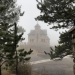 St Malo Church on a foggy day