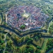 The fortified star town of Neuf-Brisach in France