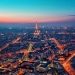 Paris after sunset.